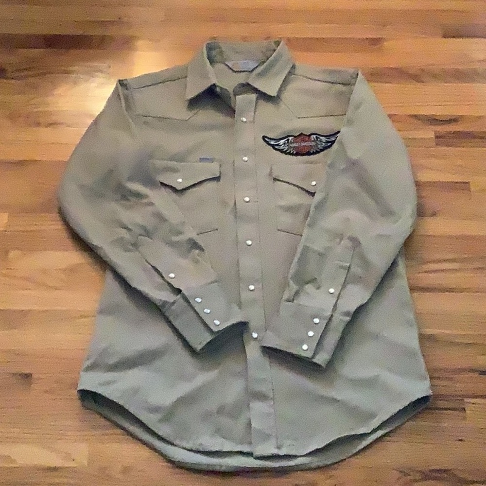 Harley Davidson Carhartt Snap Button Shirt